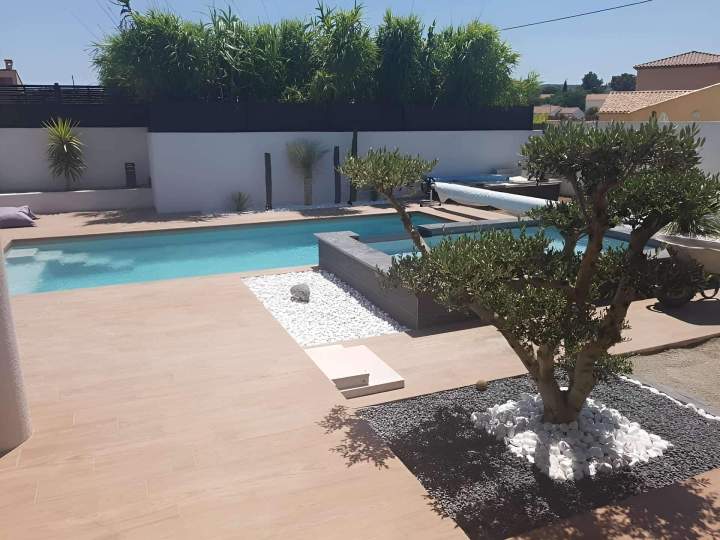 Création piscine et aménagement extérieur à Aix-en-Provence